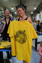Load image into Gallery viewer, “Piranesi on Broadway” hand-printed T-shirt
