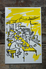 Load image into Gallery viewer, &quot;Johny&#39;s Luncheonette&quot; Issue #37 Cover Risograph Print
