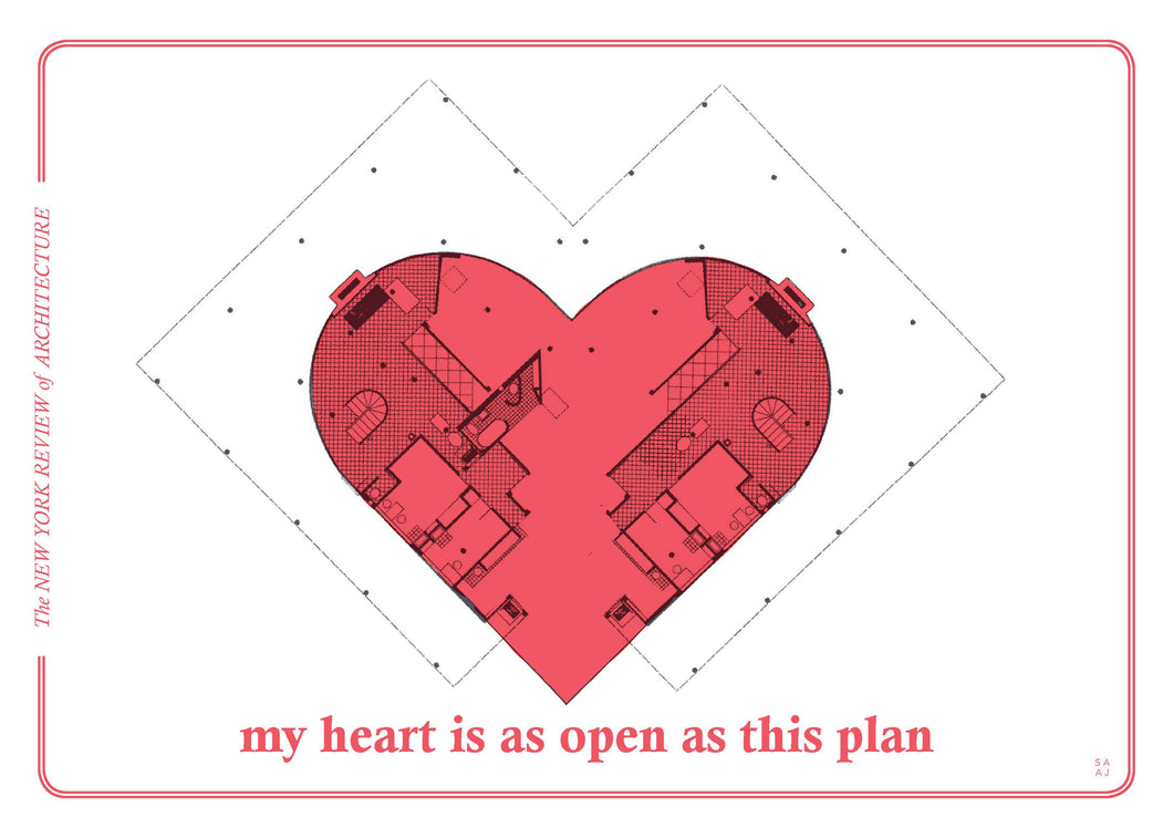 Architecture Valentine's Day Cards - Set of 6 assorted